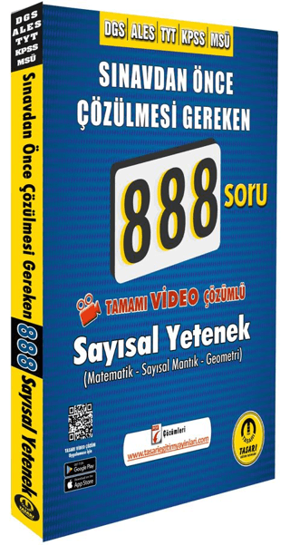 DGS ALES TYT KPSS MSÜ Çözülmesi Gereken Sayısal Yetenek 888 Soru Banka