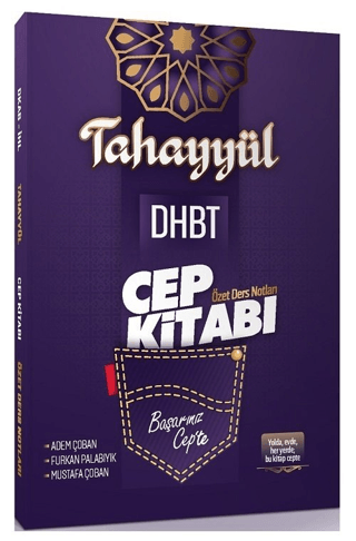 DHBT Cep Kitabı Özet Ders Notları Mustafa Çoban