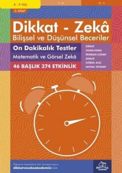 8-9 Yaş Dikkat - Zeka Bilişsel ve Düşünsel Beceriler 5. Kitap - 10 Dak