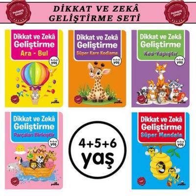 Dikkat Zeka ve Geliştirme Seti - 5 Kitap Takım Kolektif