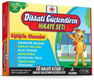 Dikkati Güçlendiren Hikaye Seti - Kip Kip'in Maceraları Kutulu Set (10