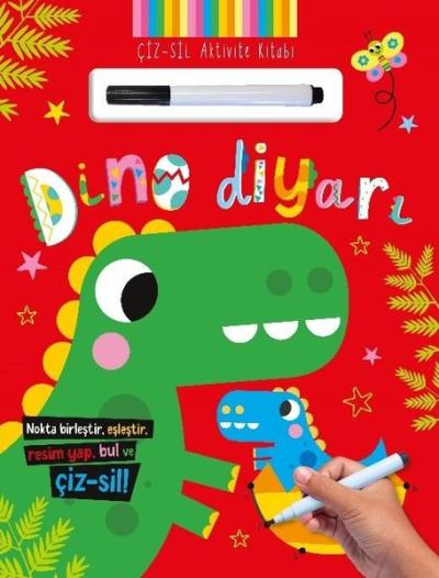 Dino Diyarı - Çiz - Sil Aktivite Kitabı Kolektif