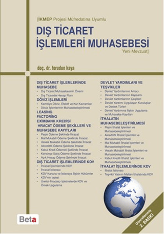 Dış Ticaret İşlemleri Muhasebesi Ferudun Kaya