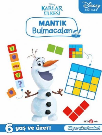 Disney Eğitsel Karlar Ülkesi Çıkartmalı Mantık Bulmacaları 6+Yaş Kolek