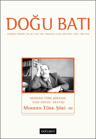 Doğu Batı Düşünce Dergisi Yıl: 26 Sayı: 106 - Modern Türk Şiiri 3