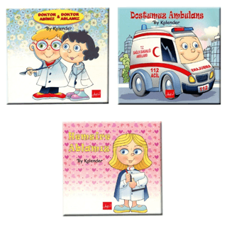 Doktor Abimiz - Doktor Ablamız Sağlık Seti - 4 Kitap Takım By Kalender