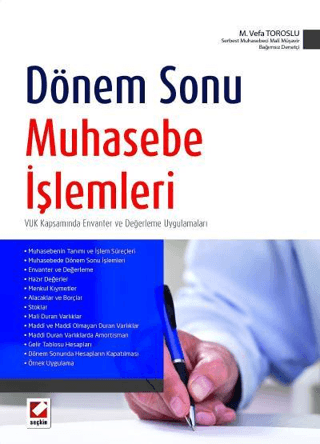 Dönem Sonu Muhasebe İşlemleri M. Vefa Toroslu