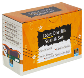 Dört Dörtlük Sözlük Seti - 4 Kitap Takım - Kutulu Kolektif