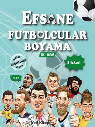 Efsane Futbolcular Boyama - Çek Kopar Stickerli Kolektif