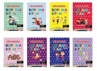 Eğlenerek Boyama Seti-8 Kitap Takım Kolektif