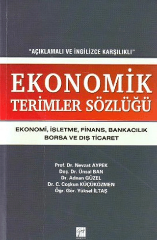 Ekonomik Terimler Sözlüğü %5 indirimli Nevzat Aypek