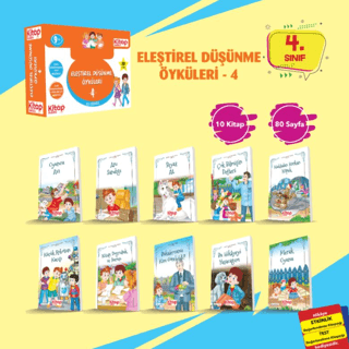 Eleştirel ve Yaratıcı Düşünme Öyküleri - 4 (10 Kitap - Etkinlik Testi 