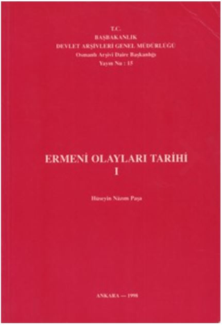 Ermeni Olayları Tarihi (2 Cilt) Hüseyin Nazım Paşa