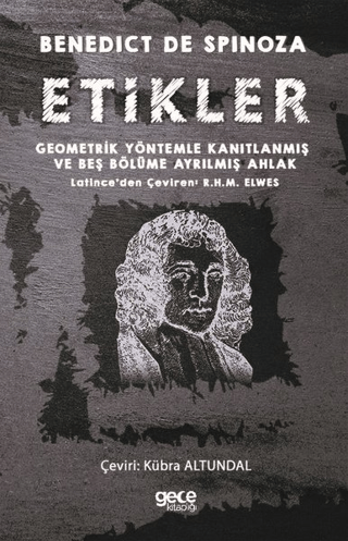 Etikler Benedict de Spinoza