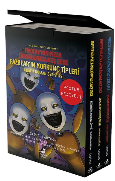 Fazbear'ın Korkunç Tipleri Çizgi Roman Seti - 3 Kitap Takım Scott Cawt