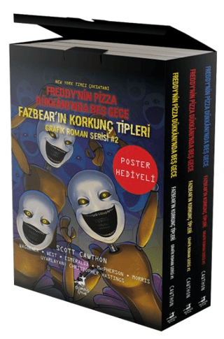 Fazbear'ın Korkunç Tipleri Çizgi Roman Seti - 3 Kitap Takım Scott Cawt