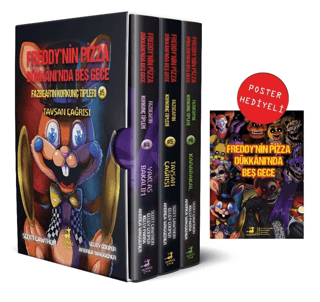 Fazbear'ın Korkunç Tipleri Poster Hediyeli Kutulu Set - 3 Kitap Takım 