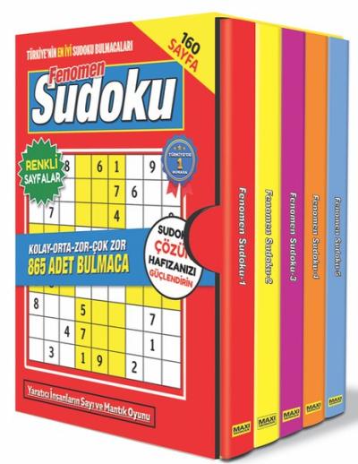 Fenomen Sudoku Bulmaca Seti - 5 Kitap Takım Kolektif