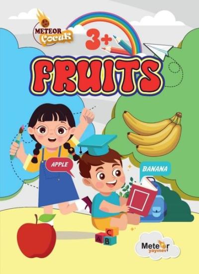 Fruits Meyveler Türkçe - İngilizce Boyama Kitabı 3+ Yaş Umut Öz