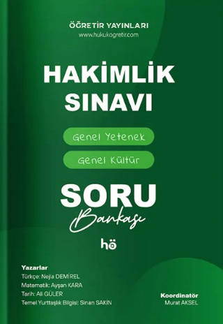 Genel Yetenek Genel Kültür Hakimlik Sınavı Soru Bankası Kolektif