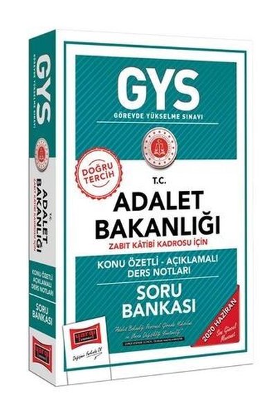 GYS T.C. Adalet Bakanlığı Zabıt Katibi Kadrosu İçin Konu Özetli Soru B