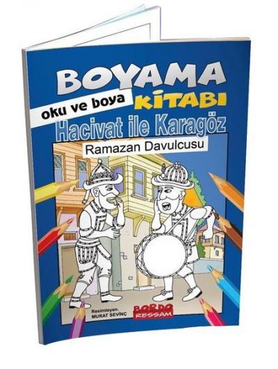 Hacivat ile Karagöz Ramazan Davucusu - Boyama Kitabı Oku ve Boya Kolek