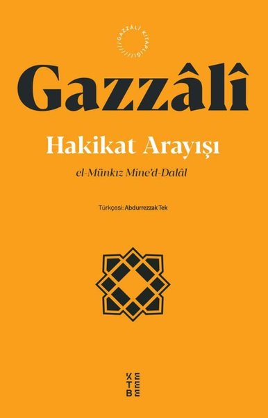 Hakikat Arayışı İmam Gazzali