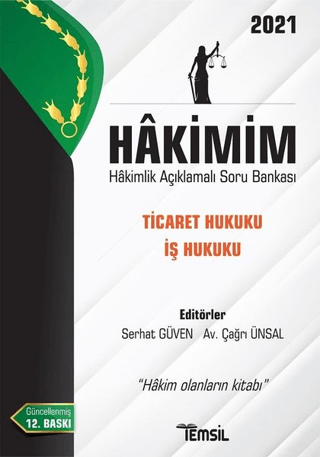 Hakimim Ticaret Hukuku İş Hukuku Hakimlik Açıklamalı Soru Bankası 2021