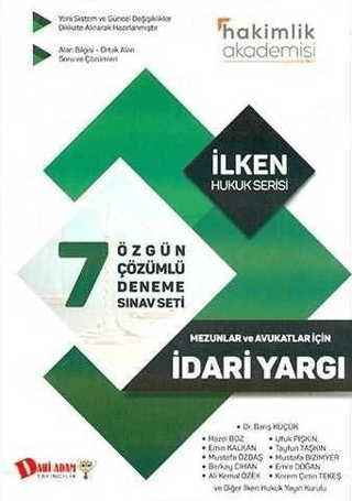 Hakimlik Akademisi İdari Yargı 7'li Çözümlü Deneme Sınavı Kolektif