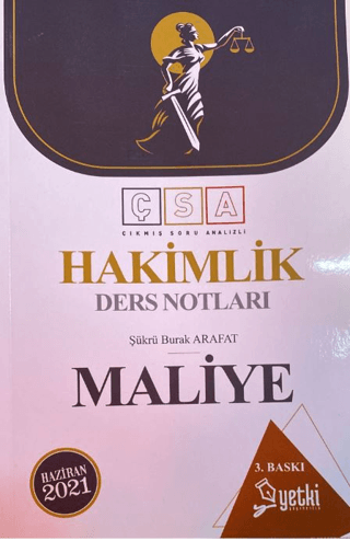 Hakimlik Maliye Ders Notları Şükrü Burak Ararat