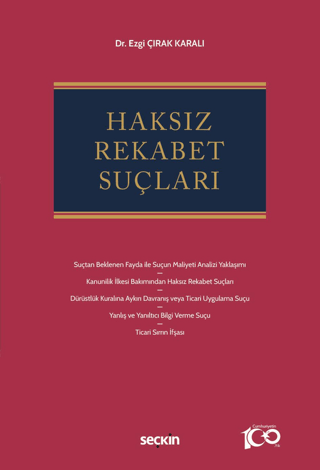 Haksız Rekabet Suçları Ezgi Çırak Karalı