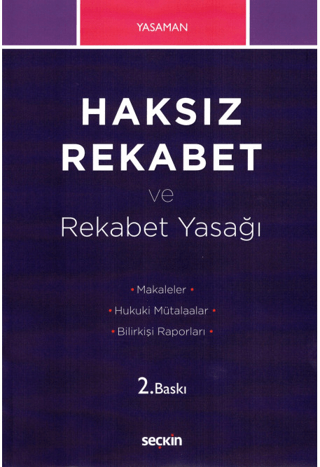 Haksız Rekabet ve Rekabet Yasağı Hamdi Yasaman