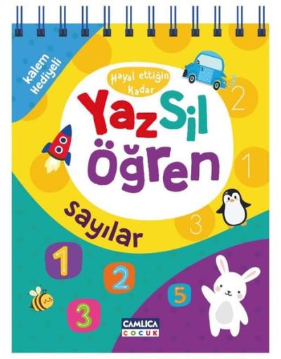 Hayal Ettiğin Kadar Yaz Sil Öğren - Sayılar - Kalem Hediyeli Kolektif