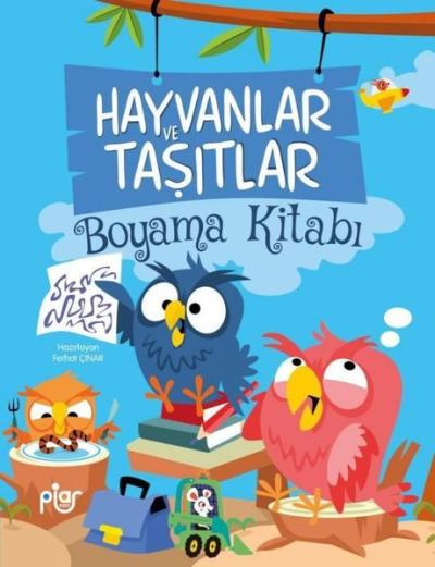 Hayvanlar ve Taşıtlar Boyama Kitabı Ferhat Çınar