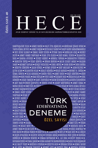 Hece Aylık Edebiyat Dergisi Yıl: 24 Sayı: 282/283/284 Haziran/Temmuz/A