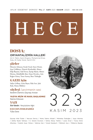 Hece Dergisi - Sayı: 323 Kasım 2023