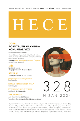 Hece Dergisi - Sayı: 328 Nisan 2024