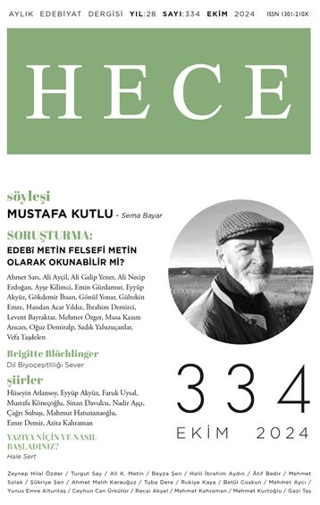 Hece Dergisi - Sayı 334 Ekim 2024