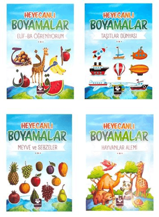 Heyecanlı Boyamalar Seti 4 Kitap Burak Çakmak