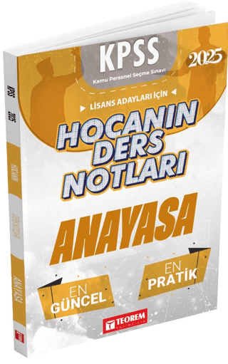 Hocanın Ders Notları Anayasa Kolektif