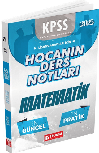 Hocanın Ders Notları Matematik Kolektif