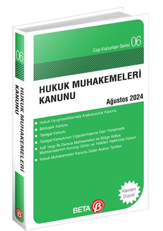 Hukuk Muhakemeleri Kanunu Ağustos 2024 - Cep Kanunları Serisi Kolektif