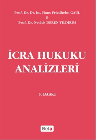 İcra Hukuku Analizleri %10 indirimli Nevhis Deren Yıldırım