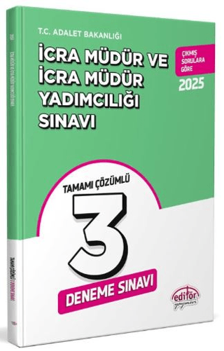 İcra Müdür ve Müdür Yardımcılığı 3 Deneme Tamamı Çözümlü Deneme Sınavı