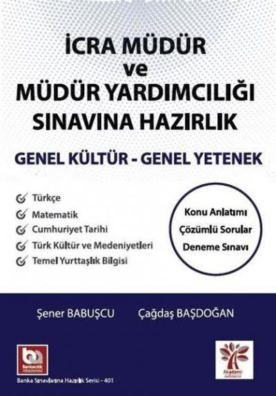 İcra Müdür ve Yardımcılığı Sınavına Hazırlık Genel Yetenek Genel Kültü