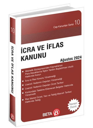 İcra ve İflas Kanunu Ağustos 2024 - Cep Kanunları Serisi Kolektif