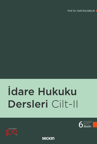 İdare Hukuku Dersleri Cilt: 2 Halil Kalabalık