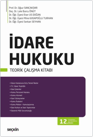 İdare Hukuku Teorik Çalışma Kitabı Serkan Seyhan