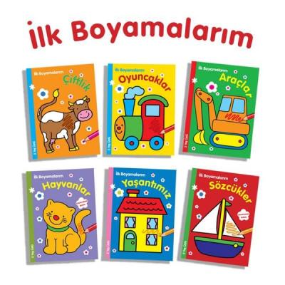 İlk Boyamalarım Seti - 6 Kitap Takım Kolektif