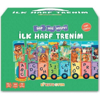 İlk Harf Trenim - Cırt Cırtlı Yapboz ve Kitap Seti Halil İbrahim Öztür